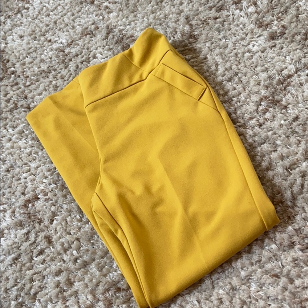 SOHO Apparel Womens Yellow Slacks
